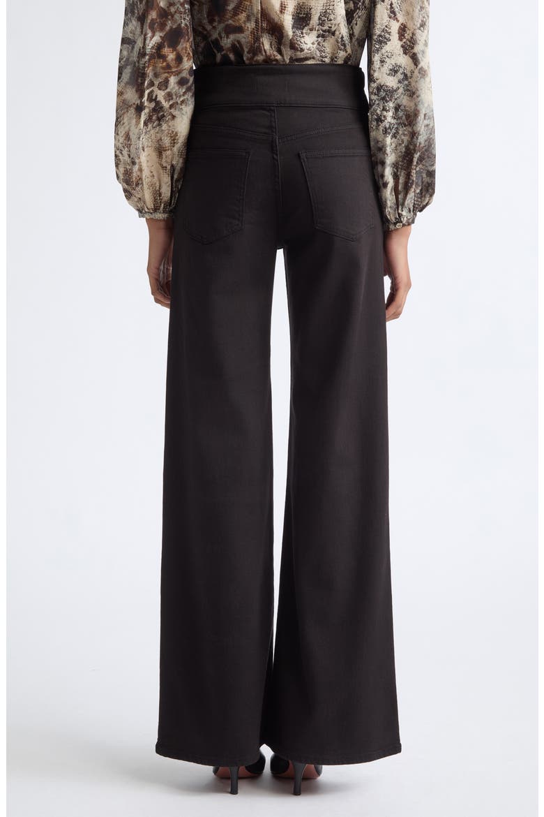 Liv High Waist Wide Leg Jeans, Alternate, color, BLACK