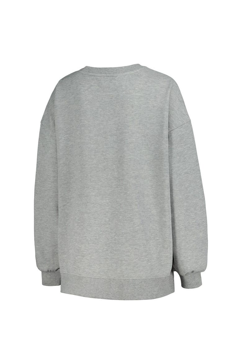 Women's DKNY Sport Heather Charcoal Cincinnati Bengals Penelope Pullover Sweatshirt, Alternate, color, Heather Charcoal