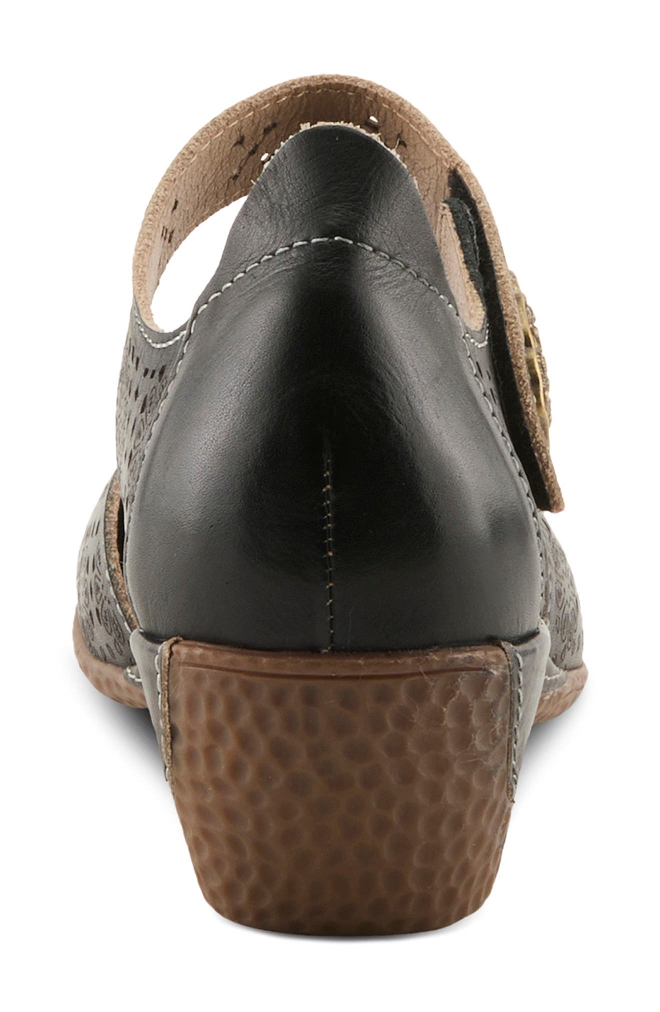 L'Artiste by Spring Step Americana Ankle Strap Clog, Alternate, color, Black