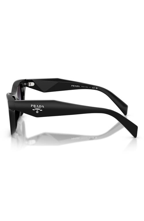 Prada 52mm Butterfly Sunglasses In Black