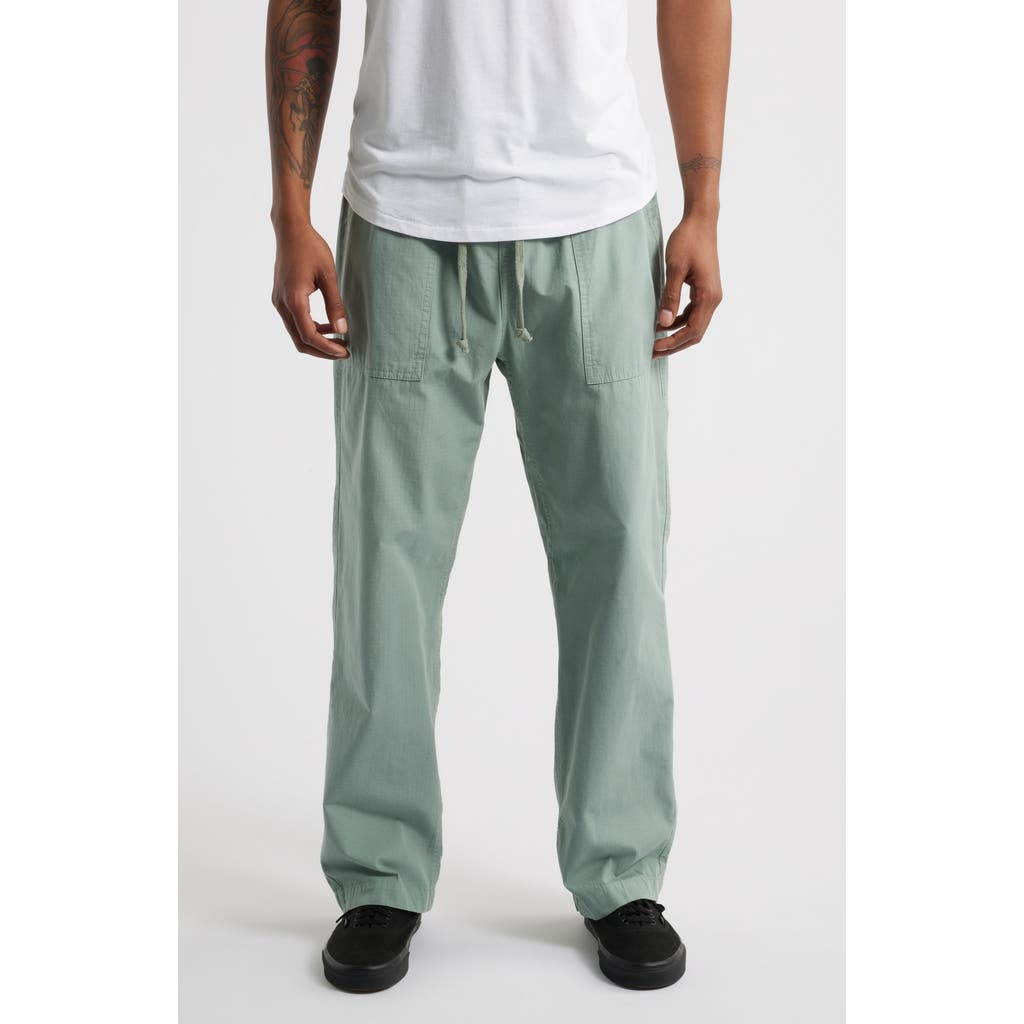 Service Works Organic Cotton Ripstop Drawstring Chef Pants In Sage