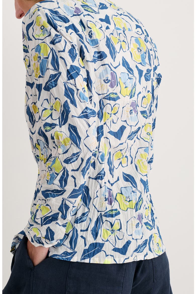 Larissa Floral Organic Cotton Button-Up Shirt, Alternate, color, SKETCHBOOK POPPIES CHALK