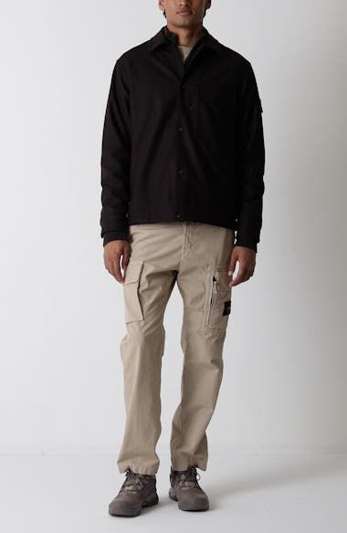 【着用1回】stone  ghost ウール オーバーシャツ Stone Island Ghost Virgin Wool Blend Overshirt | Nordstrom