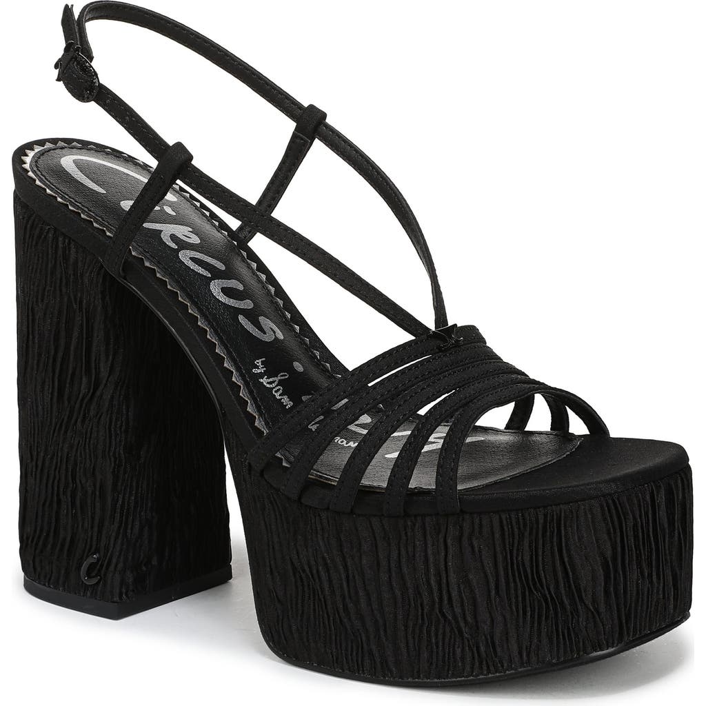 Circus Ny By Sam Edelman Siena Platform Slingback Sandal In Black
