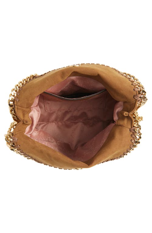 Stella Mccartney Camel Suede Alter Mat Mini Falabella Handbag In Brandy