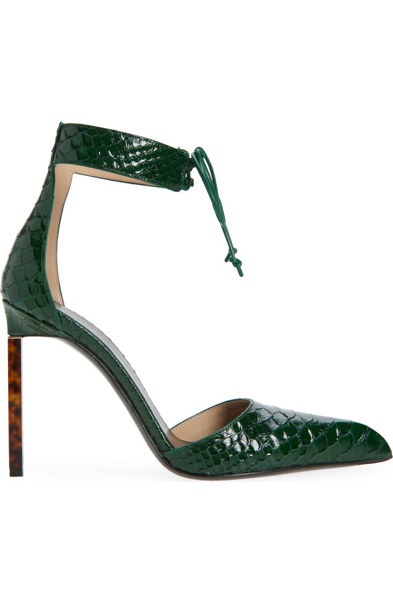 TOM FORD Ankle Tie Pump, Alternate, color, Emerald Green