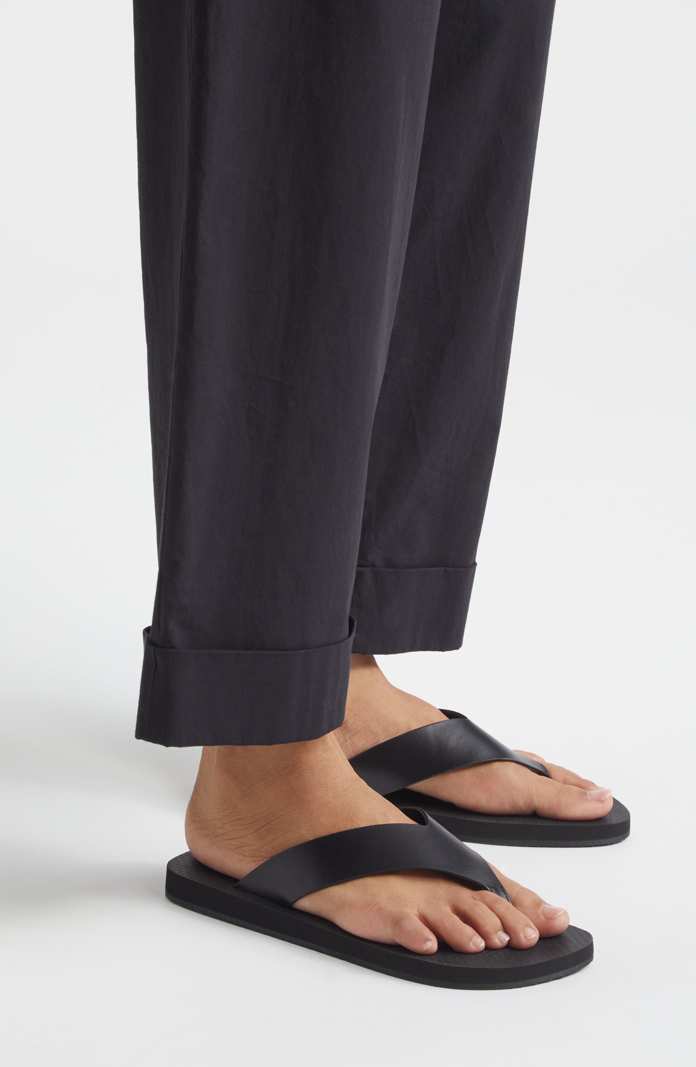 The Row City Flip Flop, Alternate, color, Black / Natural