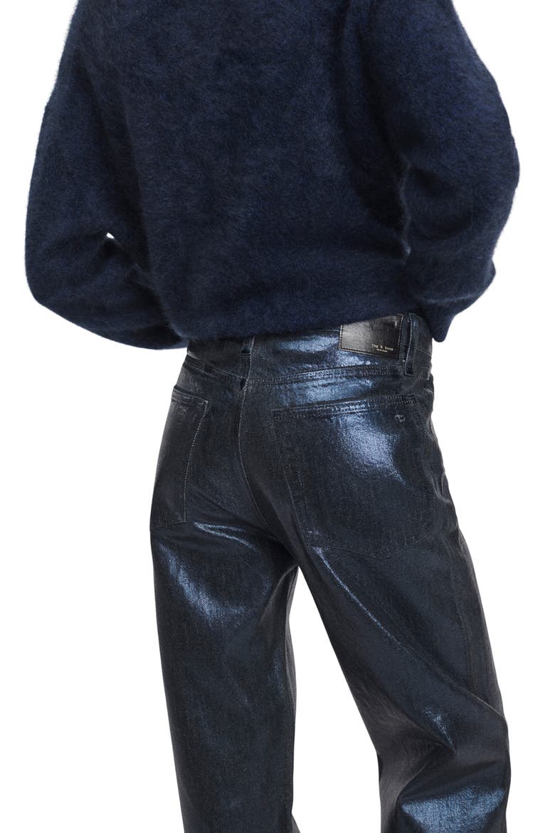 Logan Foil Wide Leg Jeans, Alternate, color, RINSE FOIL
