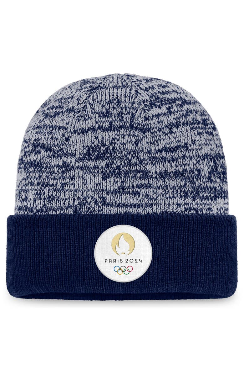 FANATICS Men's Fanatics Branded Navy Paris 2024 Summer Olympics Cuffed Knit Hat, Main, color, 