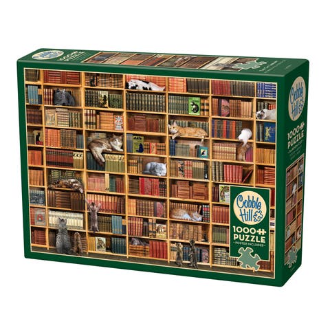 The Cat Library 1000 Piece Puzzle