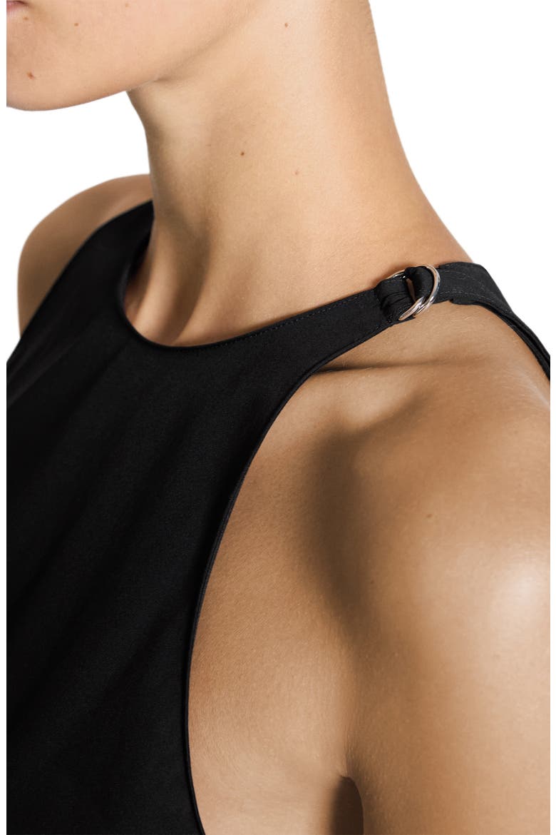 Buckle '90s Cotton Blend Tank, Alternate, color, BLACK