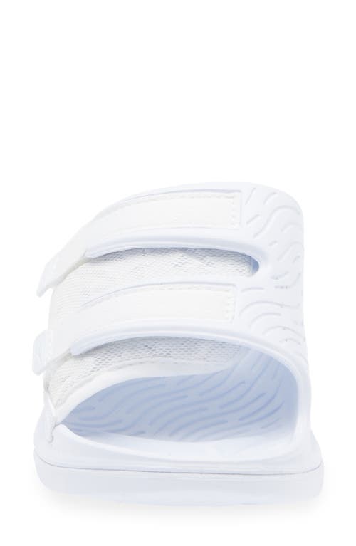 Hoka Gender Inclusive Ora Luxe Slide Sandal In White/white