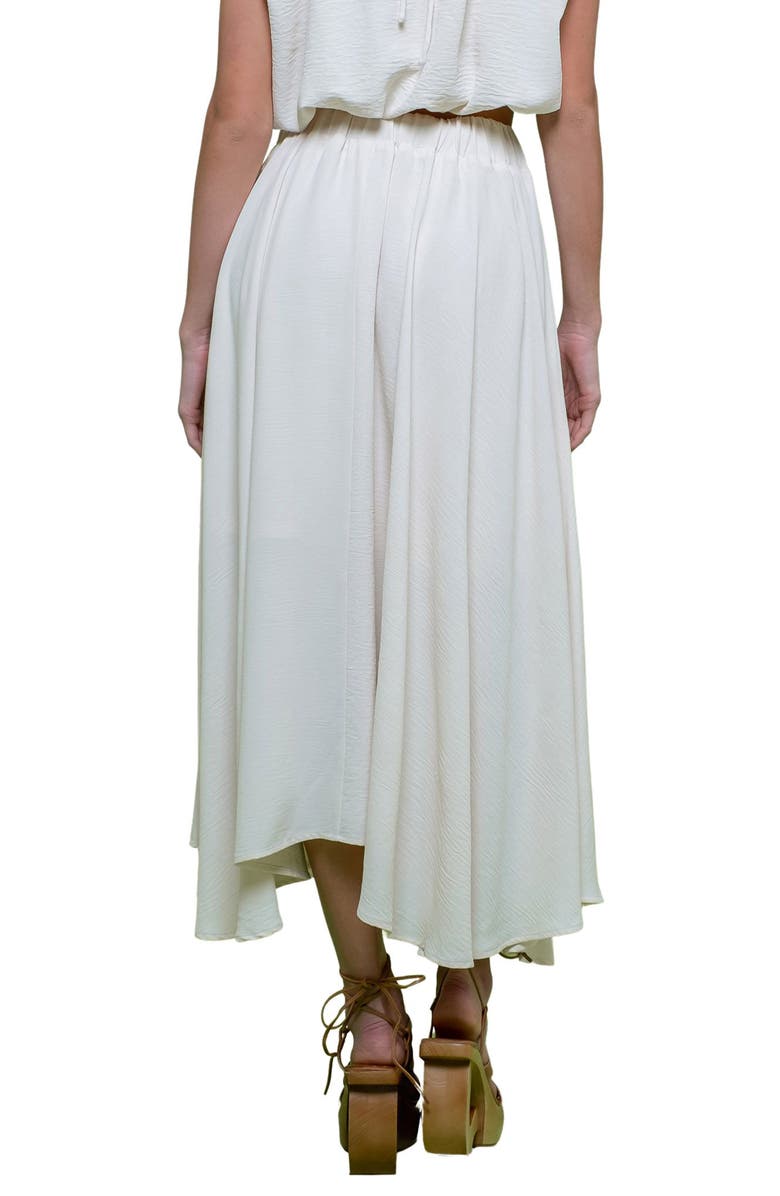 Blu Pepper Pleated Maxi Skirt, Alternate, color, Cream