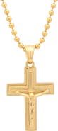 STEELTIME 18K Gold Cross Necklace