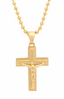18K Gold Cross Necklace