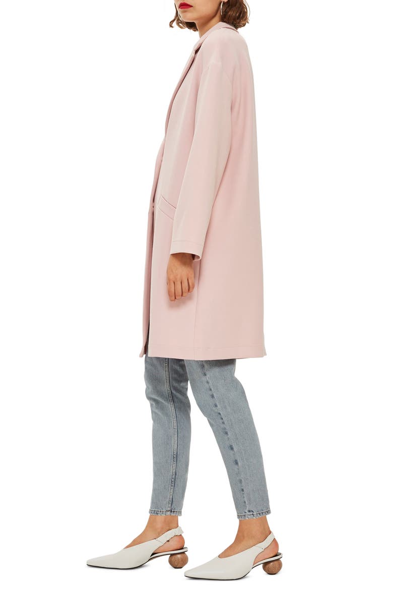Crepe Coat, Alternate, color, BLUSH