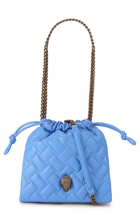 Small Kensington Drawstring Quilted Leather Shoulder Bag