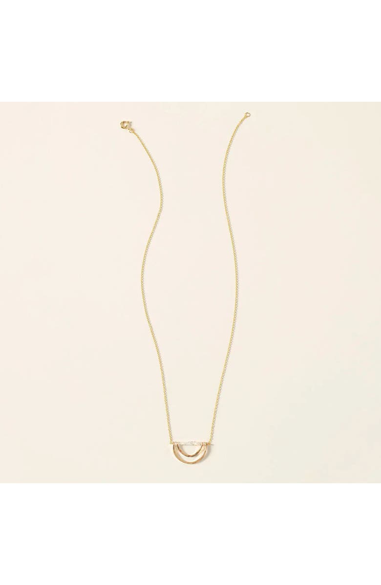 Uncommon Goods Herkimer Diamond Arc Necklace by Britta Ambauen, Alternate, color, 