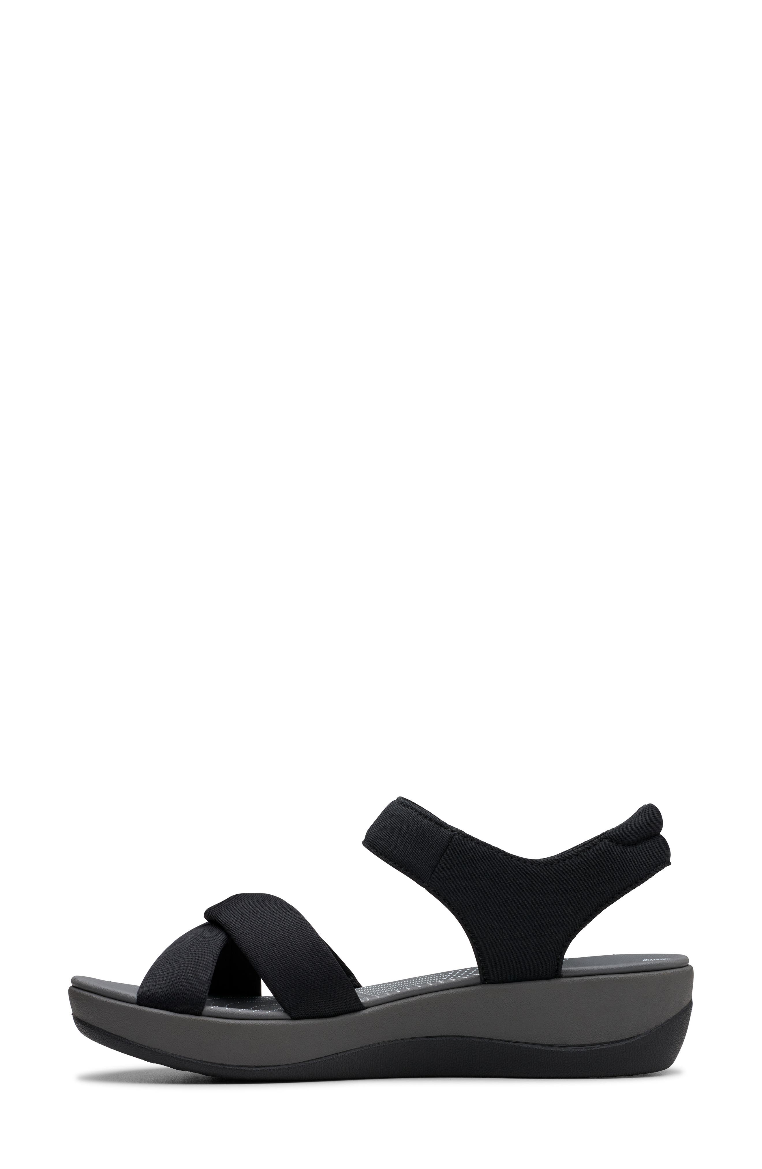 Clarks<sup>®</sup> Arla Daisy Sandal, Alternate, color, Black