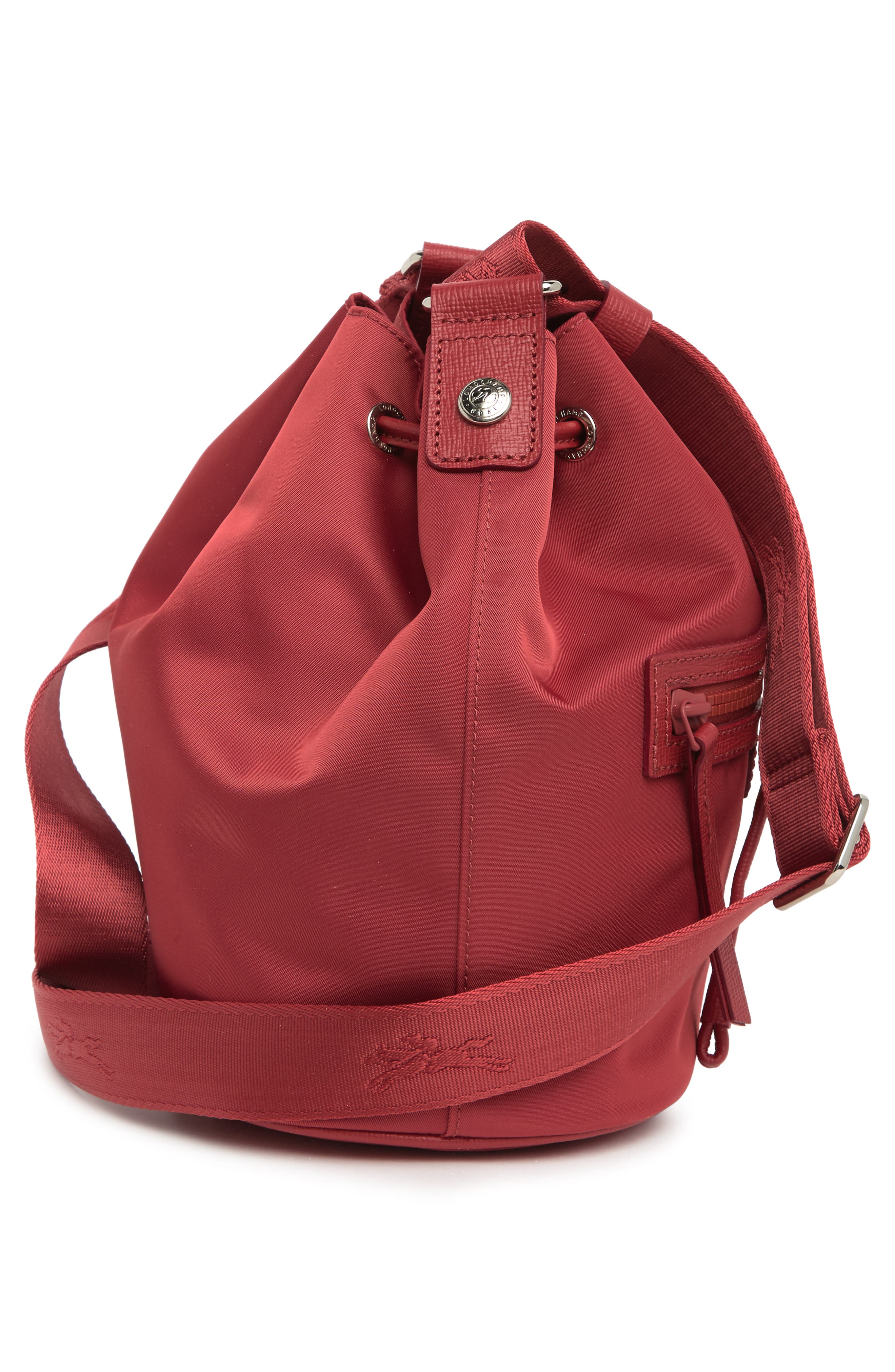 Longchamp Neoprene Bucket Bag, Alternate, color, Red