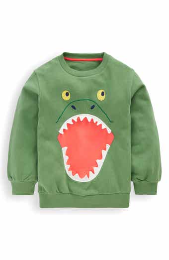 Kids' 3D Dino Cotton Sweatshirt