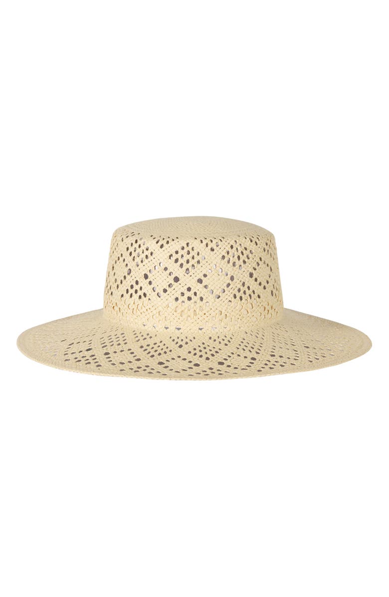 Lauren Ralph Lauren Open Weave Straw Sun Hat, Alternate, color, Light Tan