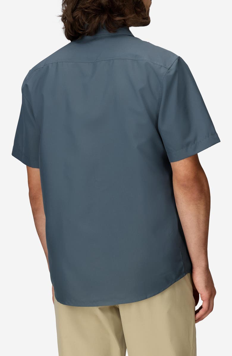 Marmot AirExchange SolarShield UPF Short Sleeve Button-Up Shirt, Alternate, color, Thunderhead