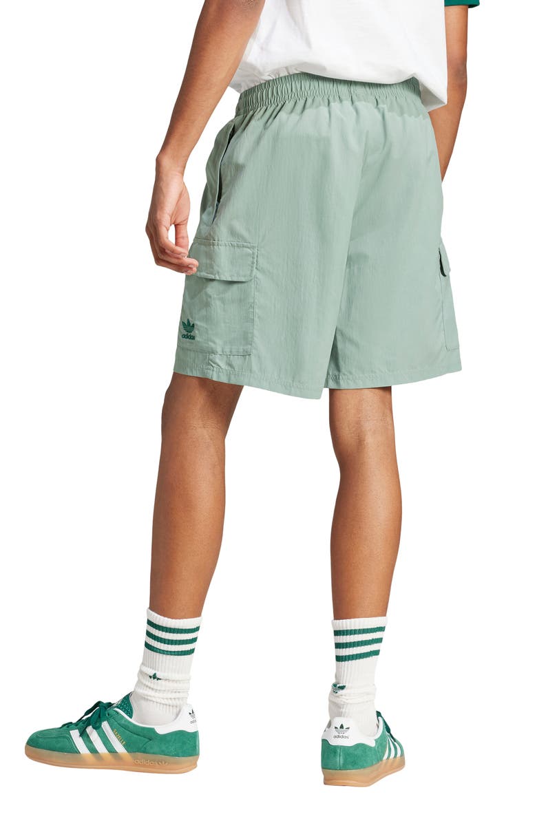 adidas Originals Trefoil Woven Nylon Cargo Shorts, Alternate, color,
