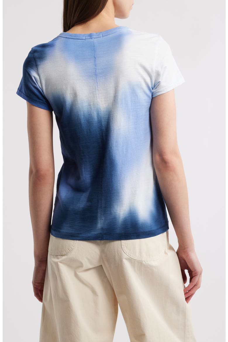 The Slub Tie Dye Cotton T-Shirt, Alternate, color, BLUE MULTI
