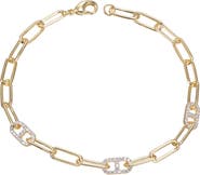 BY ADINA EDEN CZ Accent Link Bracelet