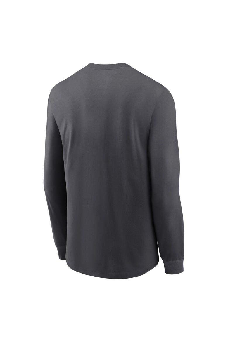 Men's Nike Anthracite Philadelphia Eagles Super Bowl LVII Local Phrase Long Sleeve T-Shirt, Alternate, color, Anthracite