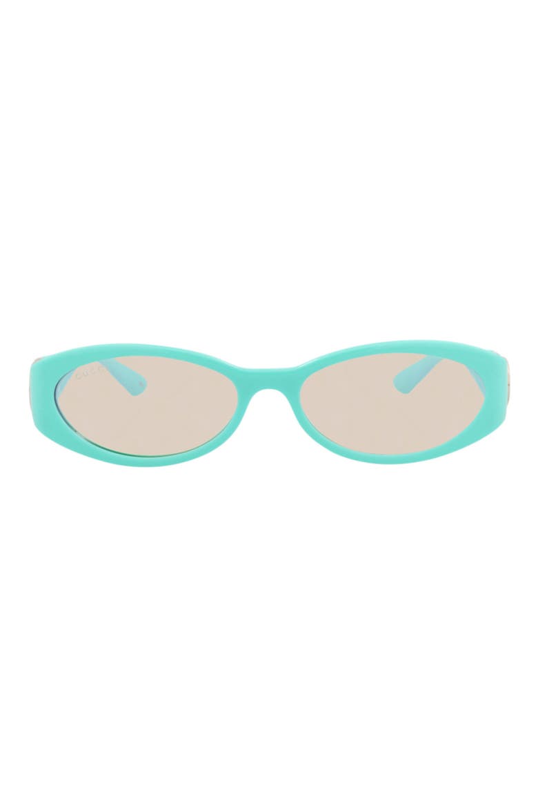 54mm Oval Sunglasses, Main, color, LIGHT BLUE LIGHT BLUE PINK