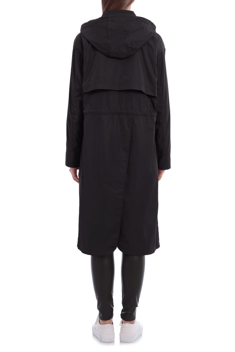 Oversize Water Resistant Rain Coat, Alternate, color, BLACK