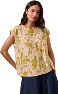 Celtic & Co. Sleeveless Floral Jersey Top