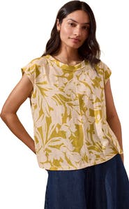 Celtic & Co. Sleeveless Floral Jersey Top