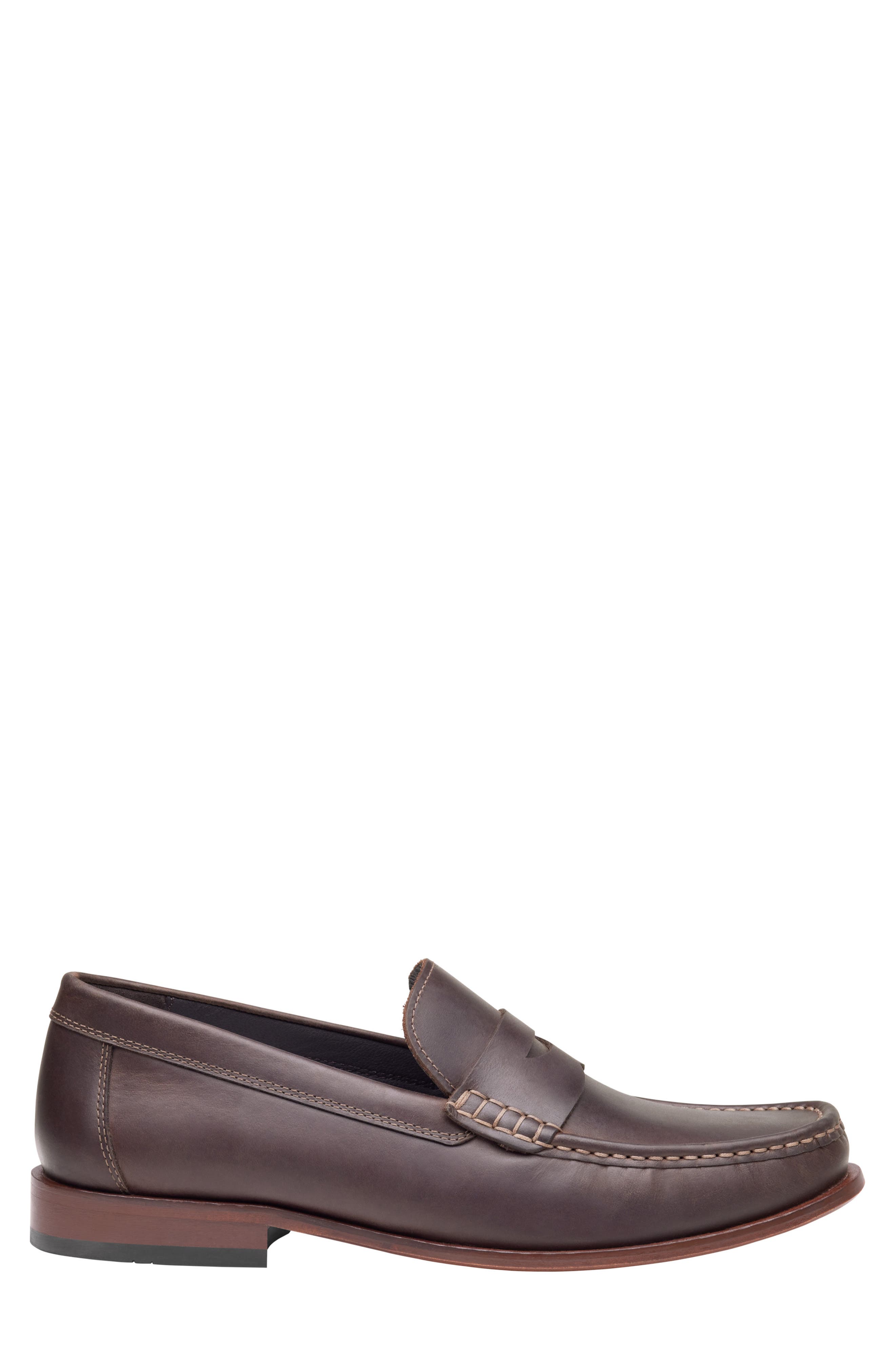 Humphrey Penny Loafer, Alternate, color, BROWN FULL GRAIN