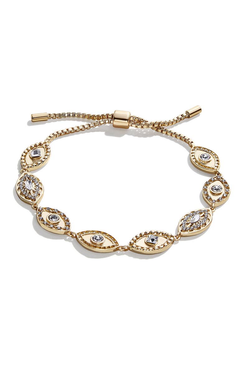 Larissa Evil Eye Bracelet, Main, color, GOLD