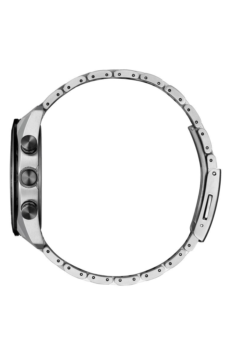 Citizen ATTESA Atomic Timekeeping Chronograph Super Titanium<sup>™</sup> Bracelet Watch, 42mm, Alternate, color, Dark Grey/ Silver