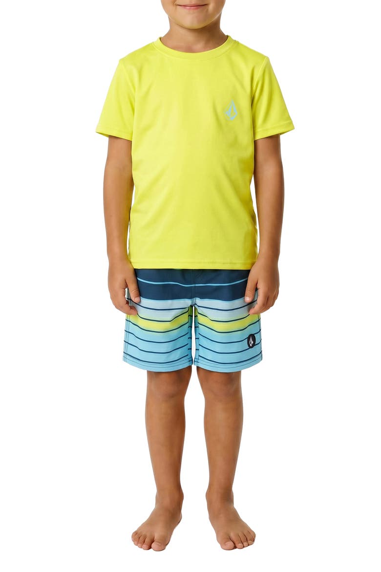 Kids' Two Piece Swimsuit, Main, color, TENNIS BALL