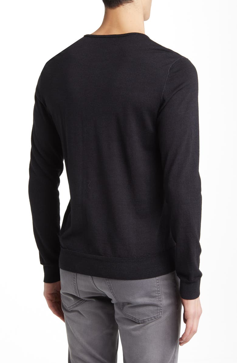 John Varvatos Eren Merino Wool Blend Henley, Alternate, color, 