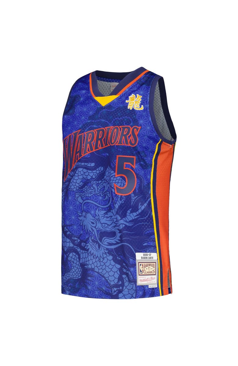 Mitchell & Ness Men's Mitchell & Ness Baron Davis Royal Golden State Warriors 2006/07 Hardwood Classics Asian Heritage 6.0 Swingman Throwback Player Jersey, Alternate, color, Royal