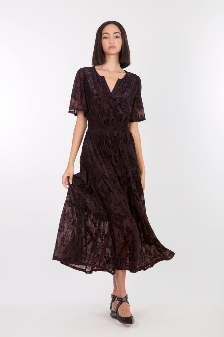 Reese Dress, Main, color, Brown Baroque
