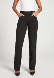 Betabrand 7 Pocket DPYP Dress Pant Yoga Pants Straight Leg
