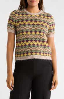 Patterned Fuzzy Sweater