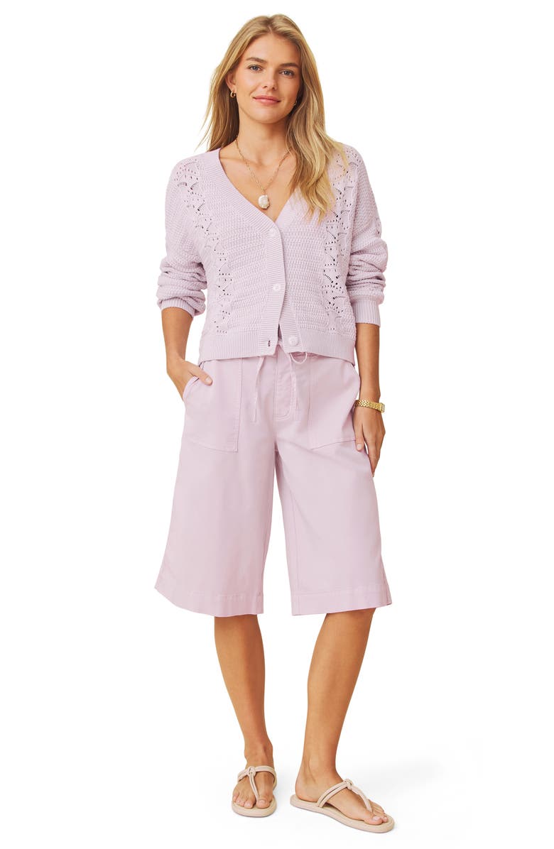 Splendid Bridget Cotton Cardigan, Alternate, color, Orchid Purple