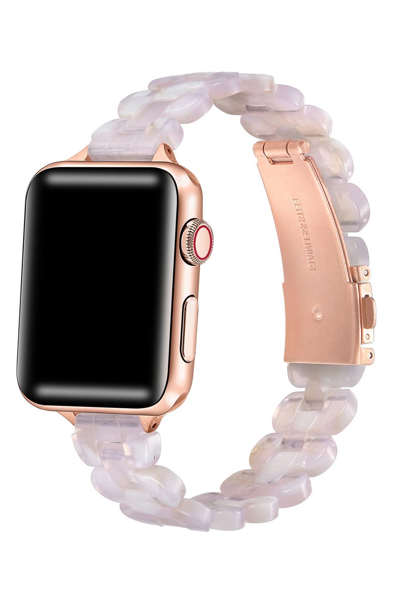 The Posh Tech Elle Resin Link Apple Watch<sup>®</sup> Watchband, Alternate, color, 