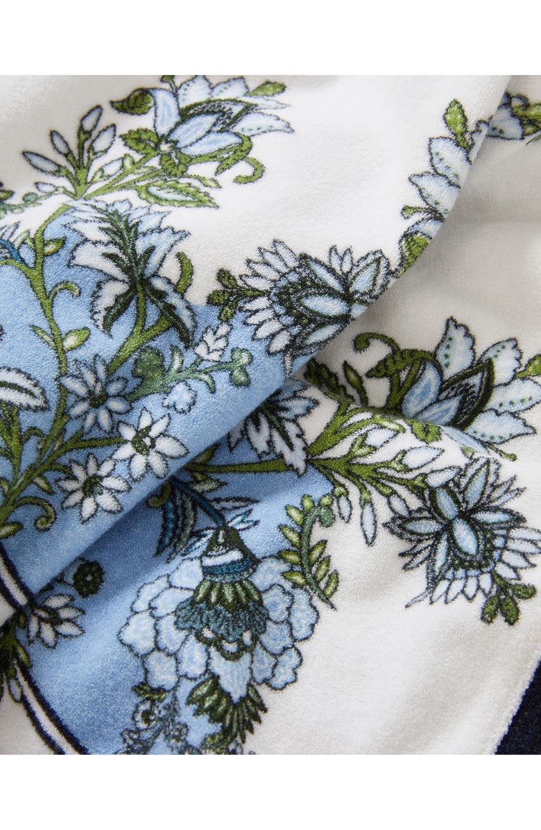 Veronica Beard Tijana Pull-On Shorts, Alternate, color, Blue Jay Multi