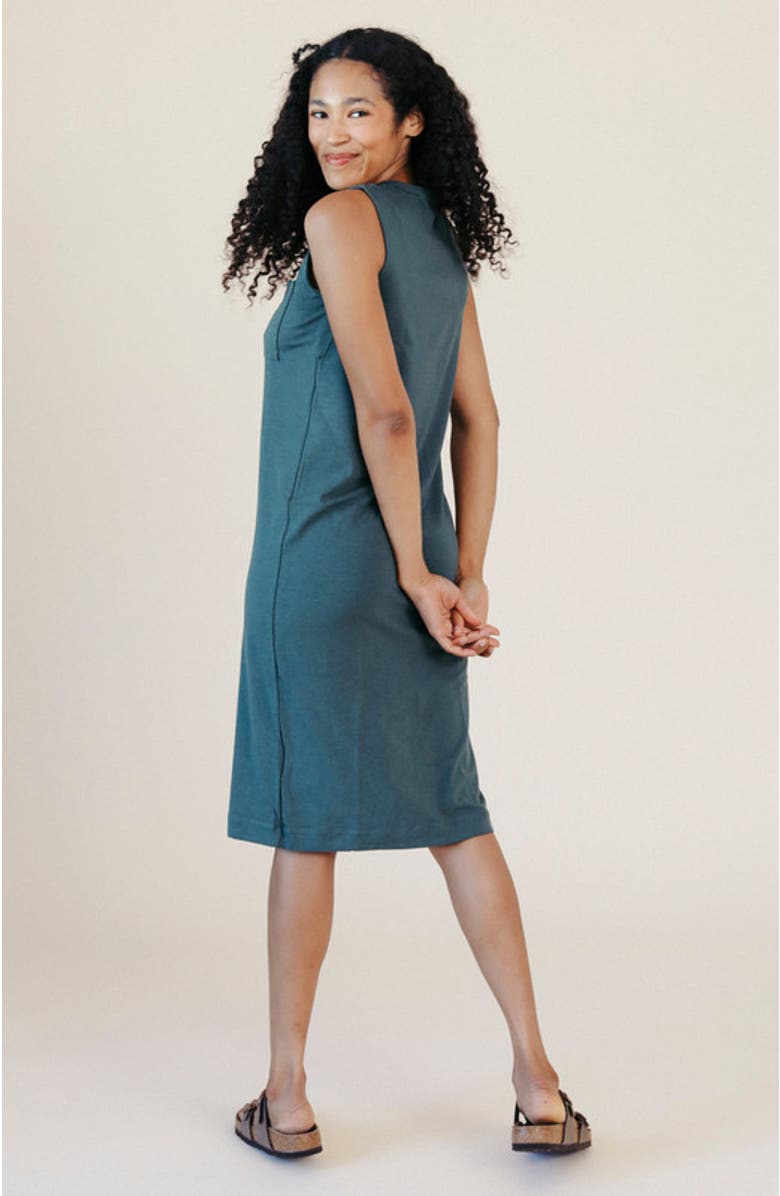 POPLINEN Plus Sophie Tank Jersey Dress, Alternate, color, Pine
