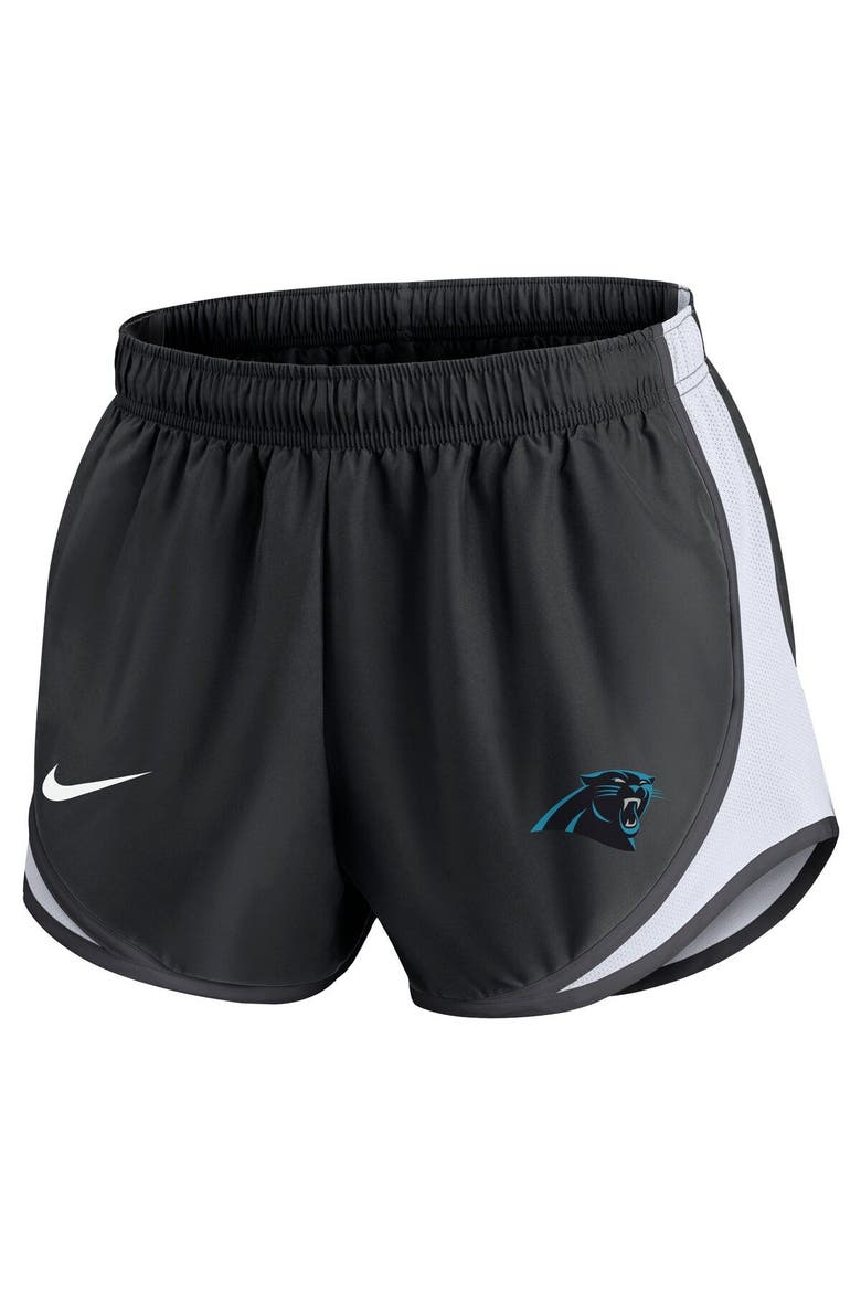 Women's Nike Black Carolina Panthers Performance Tempo Shorts, Alternate, color, Black
