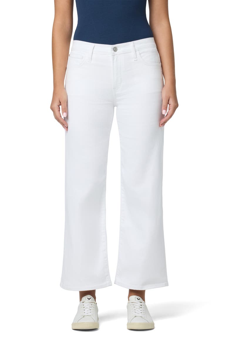Rosalie High Waist Ankle Wide Leg Jeans, Main, color, WHITE